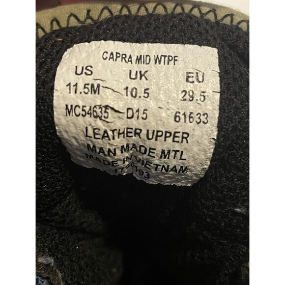 Merrell Youth Capra Mid Waterproof Hiking Boots 11.5M Blue Grey Trail 61633 - Picture 5 of 5